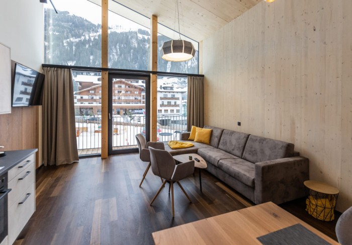 Großer, geräumiger Wohnbereich zum Zusammensein im Urlaub in Großarl