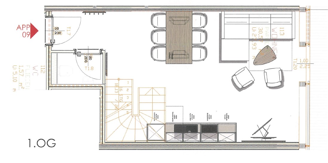 Zimmerskizze Appartement Schuhflicker