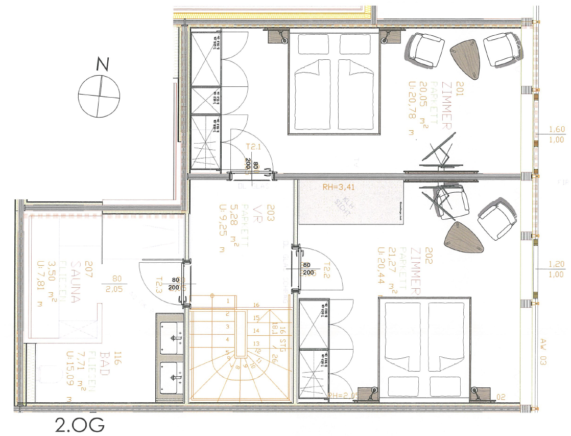 Zimmerskizze Appartement Schuhflicker