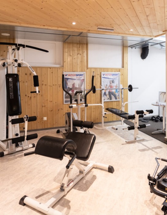 Fitnessraum bei Appartements Lackner