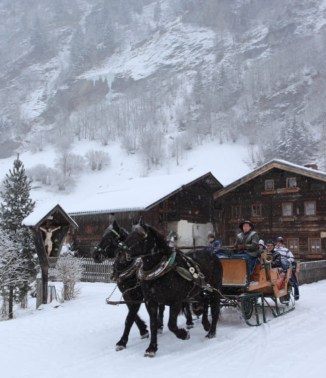 Pferdeschlittenfahrt © TVB Großarltal