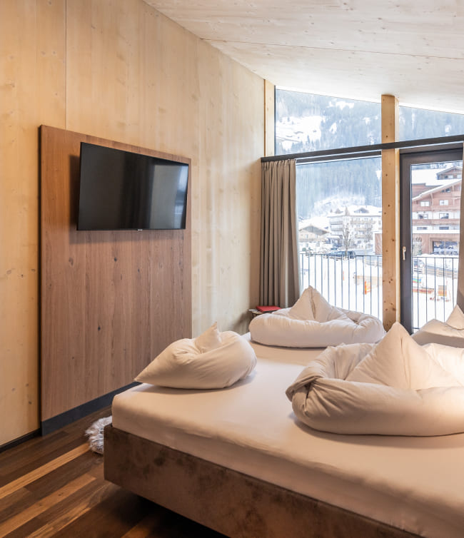 Schlafzimmer in den Lofts