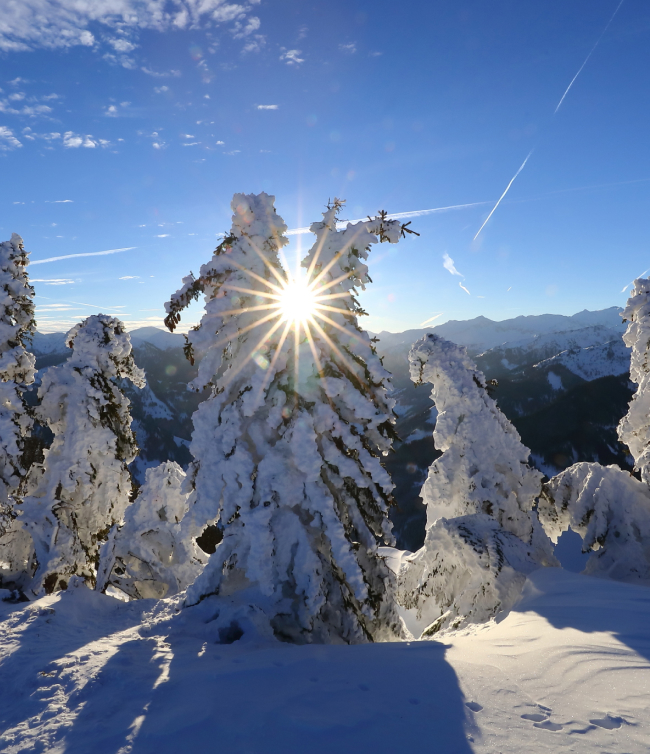 Verschneite Winterlandschaft in Großarl
