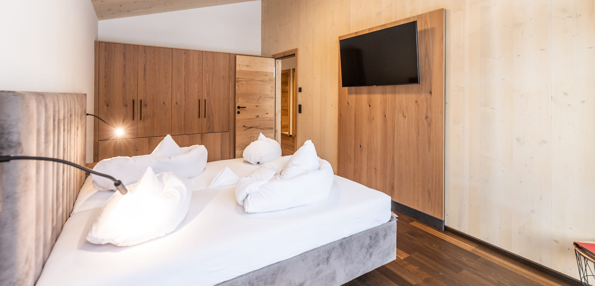 Schlafzimmer im Appartementhaus Lackner